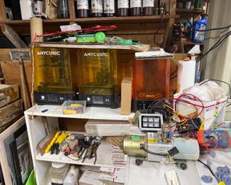 These go with the resin printer 3-D printer