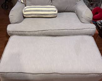 $250 love seat 55” ottoman 59”x24”