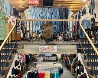 Denim pants, Levi's jeans, vintage tees, vintage clothing, taxidermy buffalo,