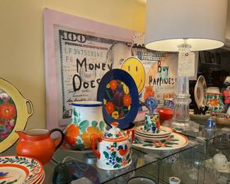 Czechoslovakia hand painted pottery