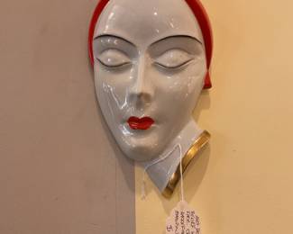 Hackefores art deco wall relief of woman’s head (10” x 6”) $106.25 + tax