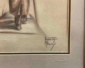 Kenneth Mosley pastel on paper (28” x 23”) $150 + tax