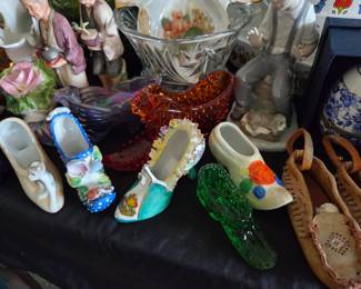 Glass shoe collection