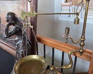 Italian Chapman brass balance scale