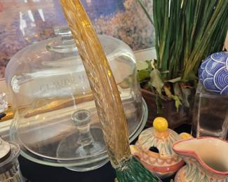 Vintage Murano glass pheasant