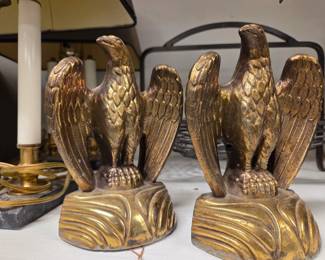 Brass Eagle bookends