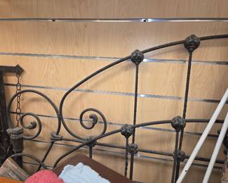 Wrought iron antique bed frame
