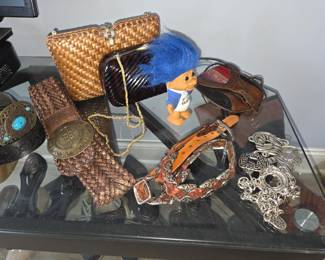 Handbags, belts