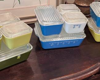 Vintage PYREX Refrigerator Dish sets 