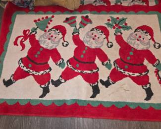 Vintage Christmas rugs
