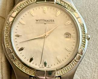 Wittnauer Diamond Bezel  Swiss Quartz Watch 