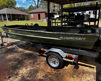 Jon boat with trailer