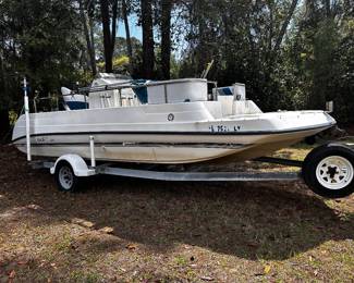 Deck boat Seafox 2007 90 HP Mercury, center console