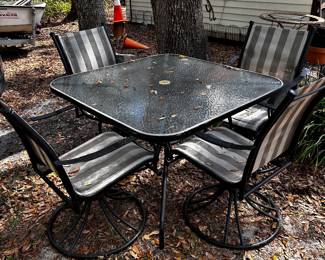Patio table and chairs