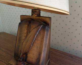 vintage wood lamp