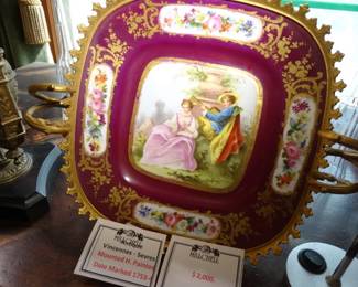 Amazing sevrres bowl with date back of 1753=1754