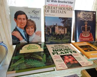 Books on British Royals and Others on Gardening