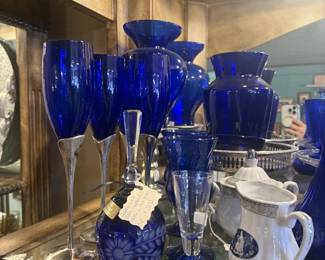 cobalt blue glassware
