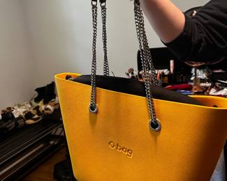 Yellow imported handbag 