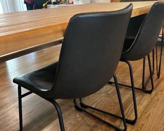 Chair detail on dining set 