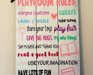 Cute Playroom Sign