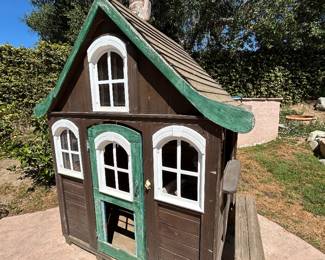 Wood children's playhouse