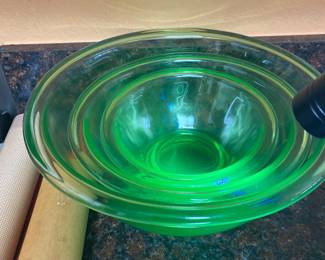 Uranium Glass Bowls 