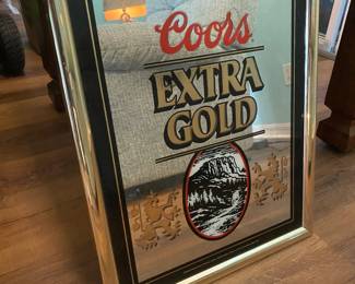 Coors Extra Gold Beer Sign 