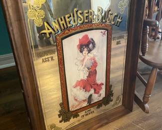 Tons of Mirror Beer Advertising Signs  AnHeiser Busch