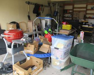 garage is packed