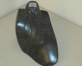 Jade Old Woman Statue