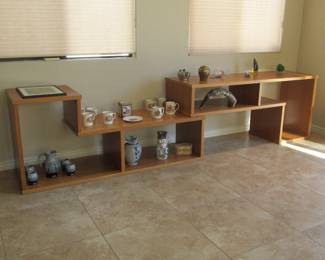 Expanding Teak Bookshelves / Display Shelves