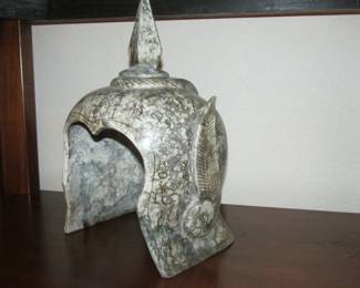 Neolithic Helmet Reproduction (8.5" wide x 7" deep x 14" high)