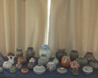 Signed Navajo, Acoma, Raku, Santa Clara