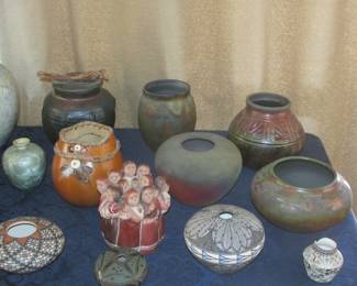 Signed Navajo, Acoma, Raku, Santa Clara