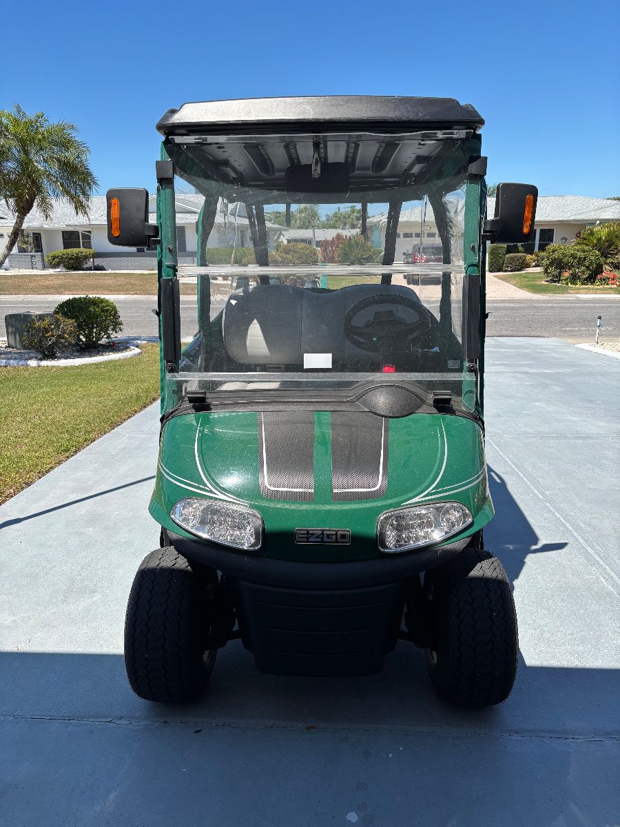 2019 EZ GO with lithium ION battery, with door enclosures. RXV Elite, 2 seater