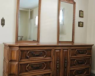 Dresser and two mirrors