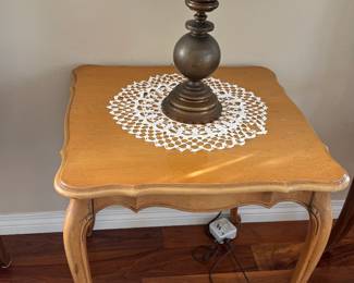 Italian lamp on end table