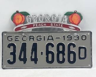 1930 georgia plate