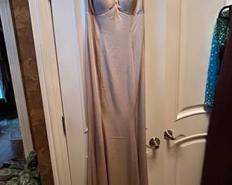 New gold/beige formal sleeveless dress,  was $65, NOW $35