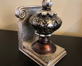 Gold, Black, Copper Bookend Finial, 8"H,  was $10, now $7
