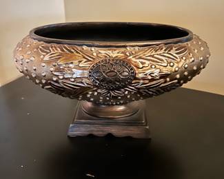 Gold & Bronze bowl, 10"W x 5.5"D x 6.5"H,  was $14, NOW $9