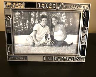 Dog picture frame,  was $8, now $4