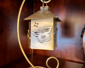 Hanging Brass Butterfly candle box,  was $10, NOW $7