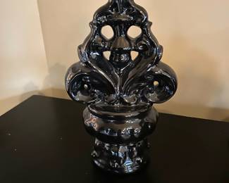 Black with Brown details finial decor, 10.5"H x 6"W,  was $9, NOW $5