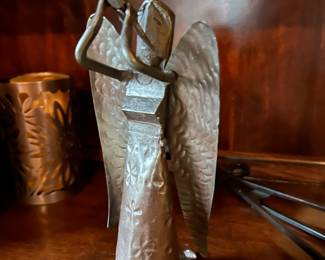 Metal angel, 10"H,  was $12, NOW $7