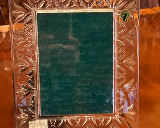 New Waterford Lismore frame - fits 5" x 7" picture,  $50