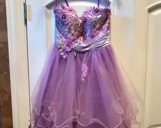 Purple/lavender short formal dress,  was $40, NOW $20