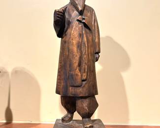 Wooden scholar figure, 14"H, was $16, NOW $10