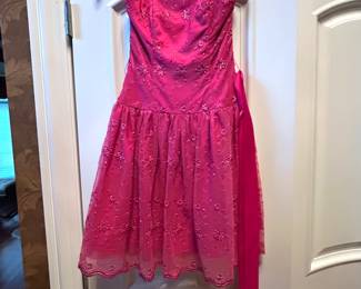 Fushia formal short dress,  was $40, NOW $20